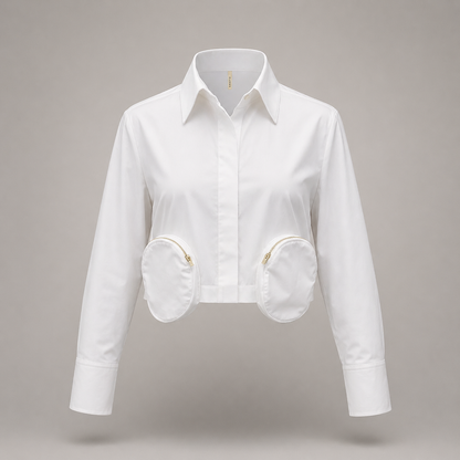 CAMISA  CROPPED ESTRUCTURADA