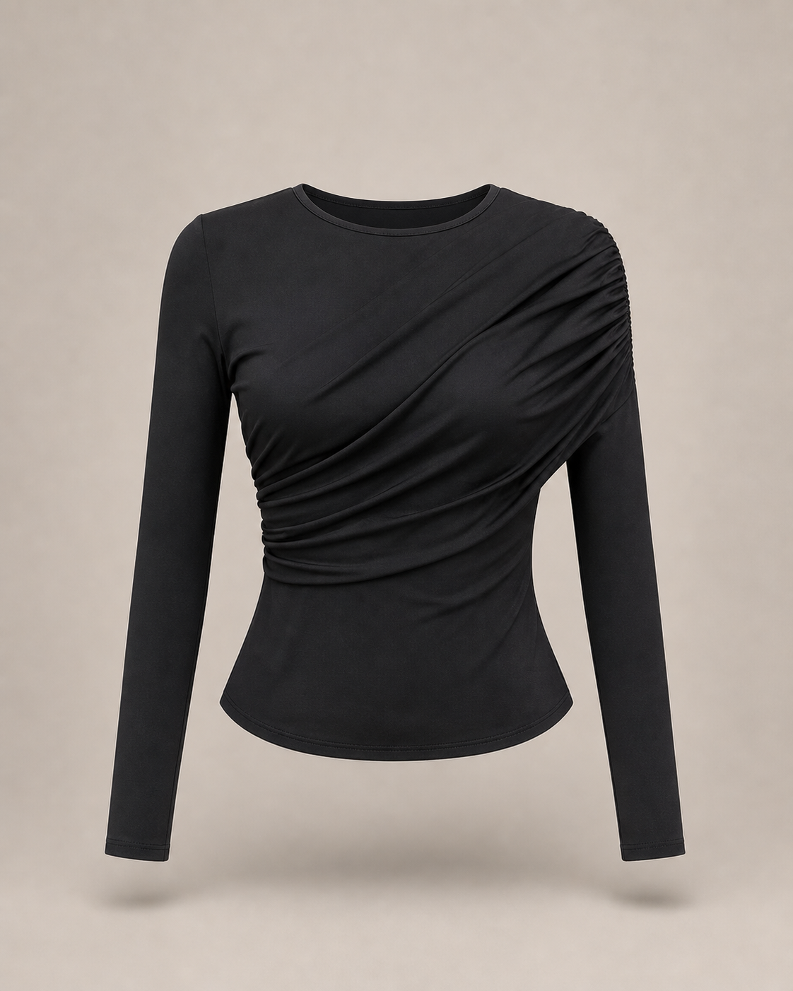 NOIR ASIMETRICA - LYCRA FRÍA