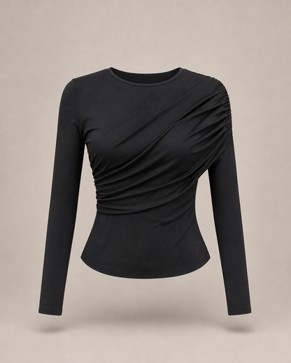 NOIR ASIMETRICA - LYCRA FRÍA